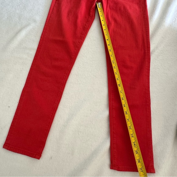 Adriano Goldschmied AG Red Slim Straight Ankle Jeans Size 28R - Picture 9 of 12